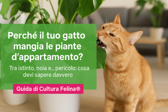 Perchè il gatto mangia le piante